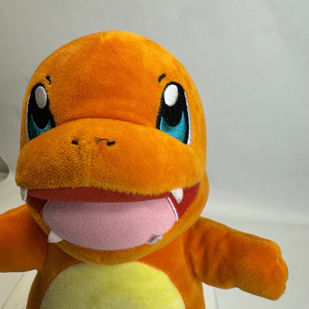 Pokemon Charmander Sound‎ Lights Plush Stuffed Animal Orange Fire Type 10" Works - Picture 3 of 11